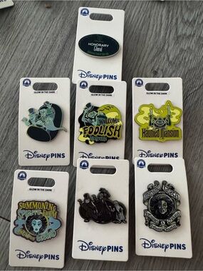 Disney Glow-in-the-Dark Haunted Mansion Pin Set